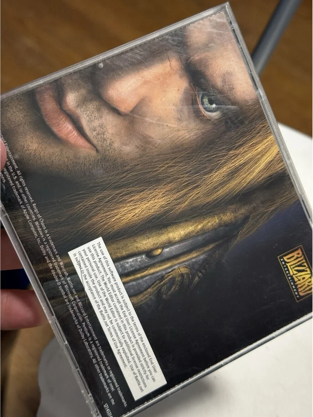 Warcraft III 3 Reign of Chaos Game with CD Case and Manual Pc Game